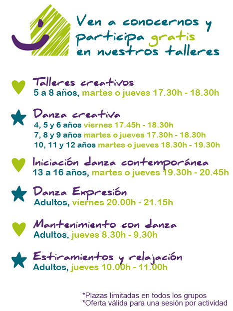 ¡Talleres gratis!